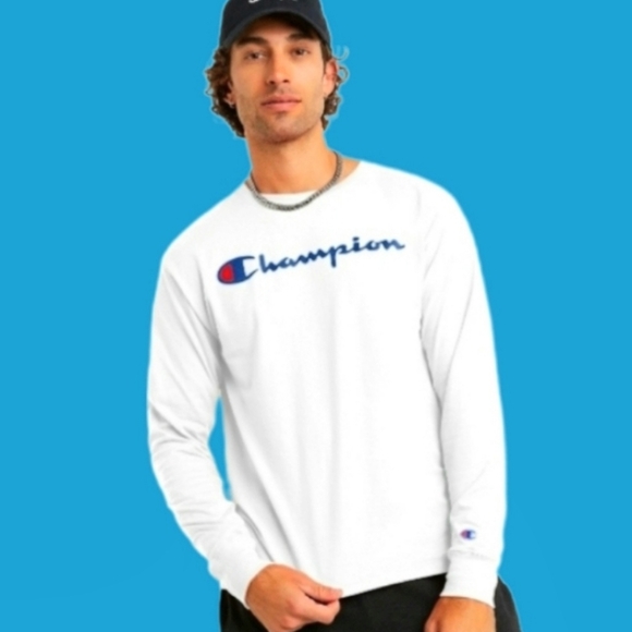 Champion Other - Champion White Men's Long Sleeved T-shirt